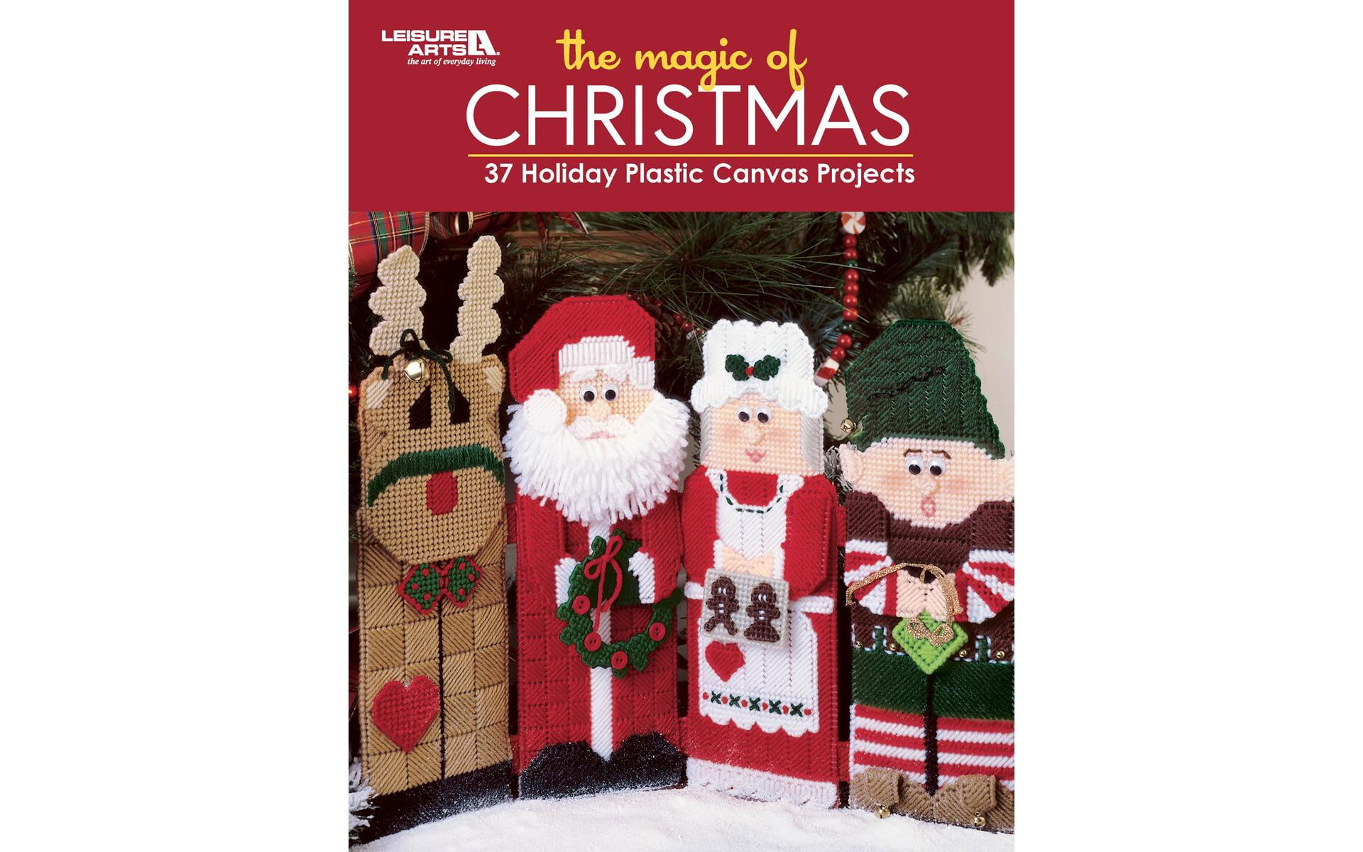 Leisure Arts Magic Of Christmas Plastic Canvas Book and Patterns