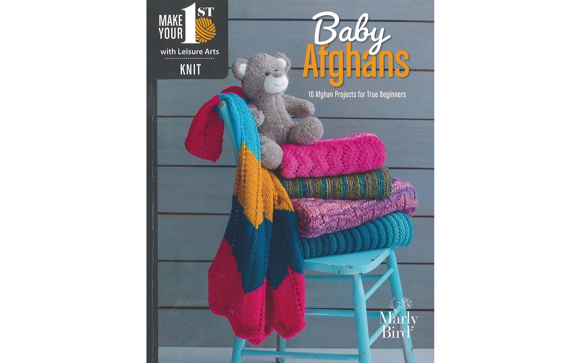 Leisure Arts Make Your First Knit Baby Afghan Book - 10 Easy Baby ...