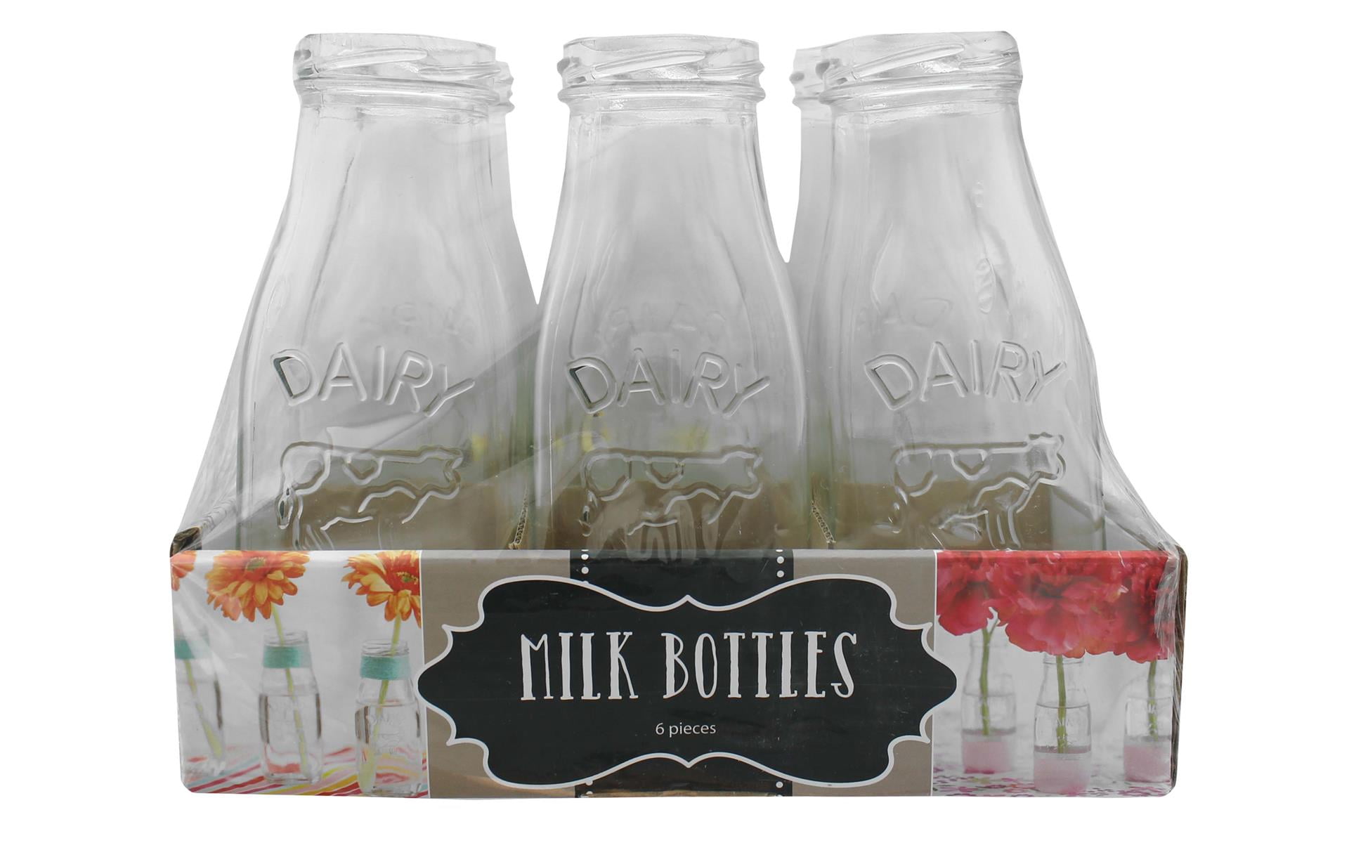 Leisure Arts Milk Bottle 6.25" 6 pack