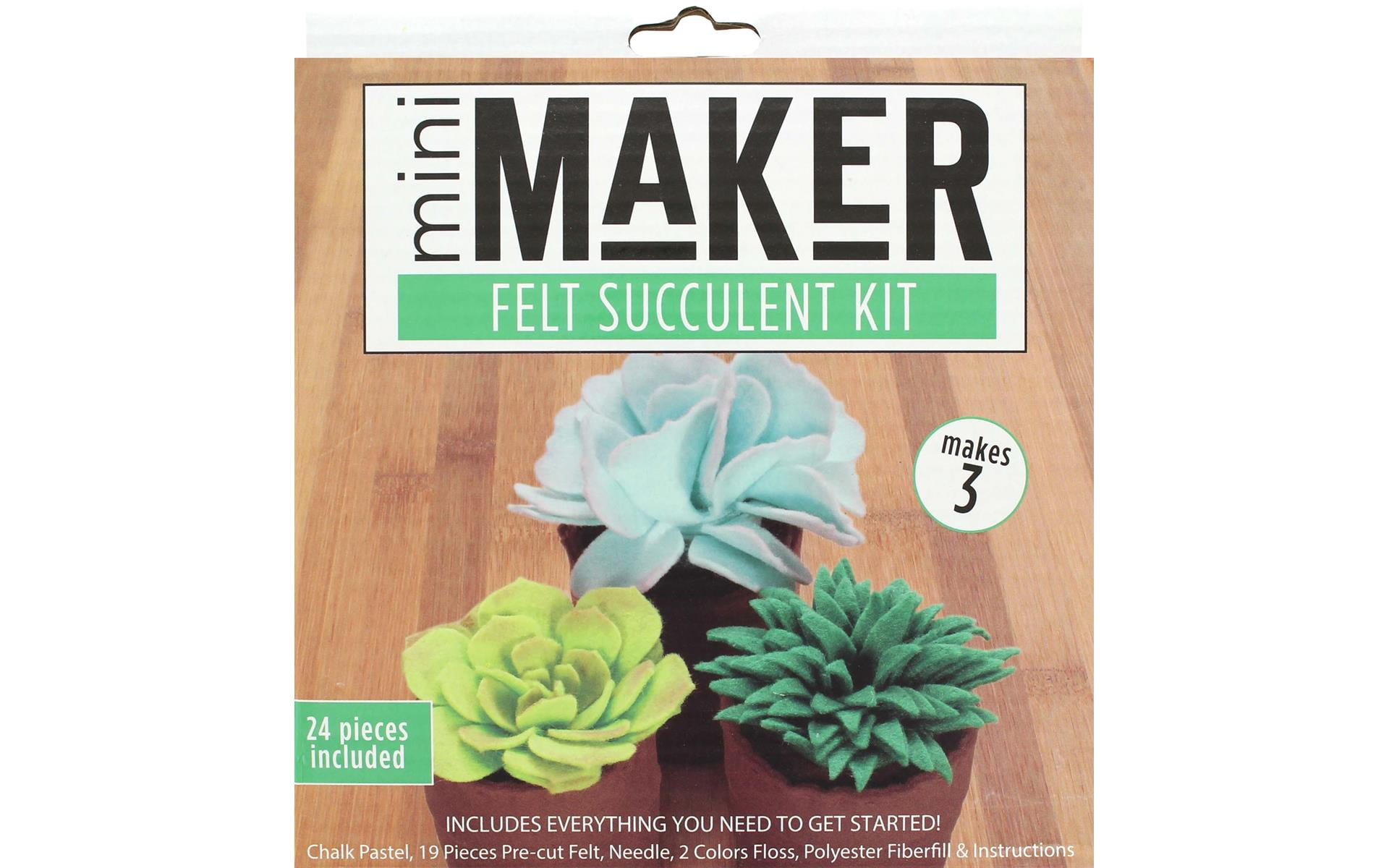 Leisure Arts Mini Maker Felt Succulent Kit
