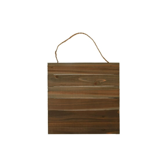 Hampton Art Mix the Media Brown Wood Plank Size 12" x 12", 1 Each