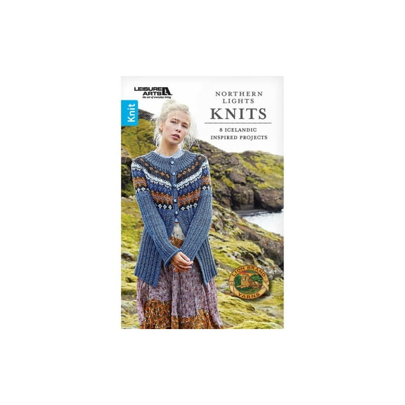 Leisure Arts Northern Lights Knits Knitting Book Step-by-Step Pattern Guide with Stitch Techniques, Instructions, and Creative Knitting Patterns for DIY Handmade Items