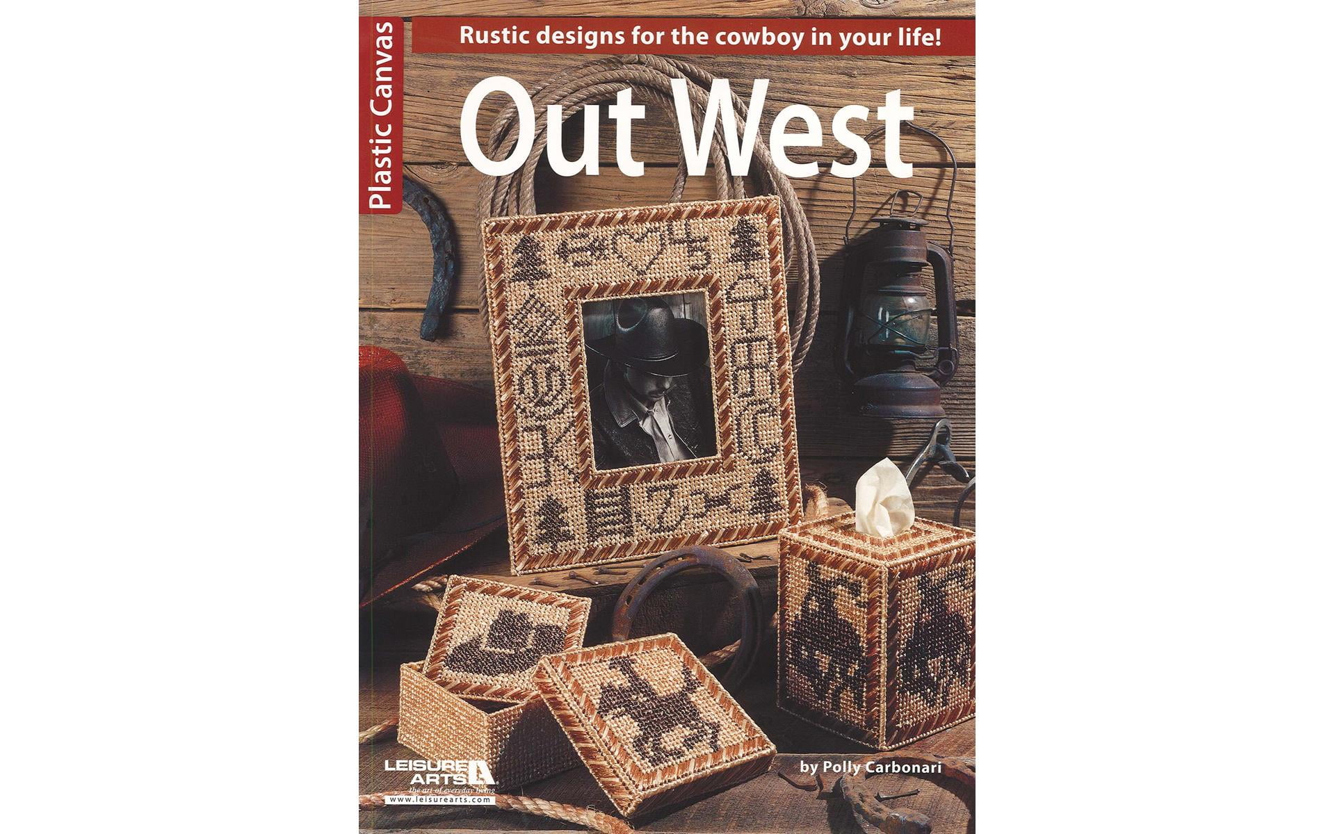 Leisure Arts Plastic Canvas Out West Cross Stitch Book, Plastic Canvas ...