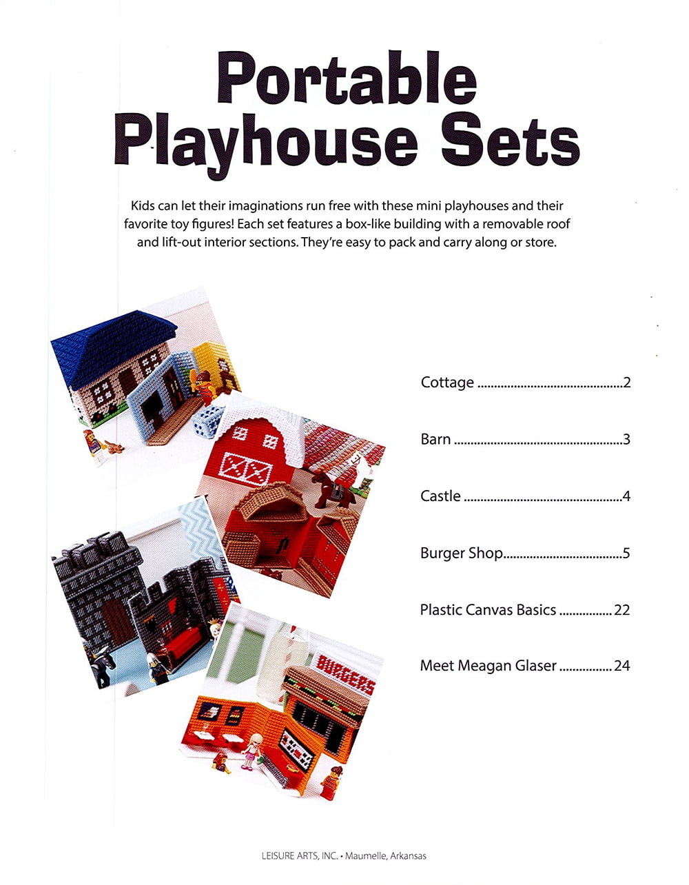 Leisure Arts Teach Yourself Plastic Canvas Cross Stitch Book 