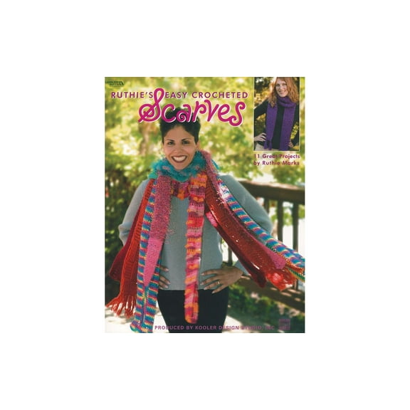 Leisure Arts Ruthie's Easy Crocheted Scarves Crochet Book
