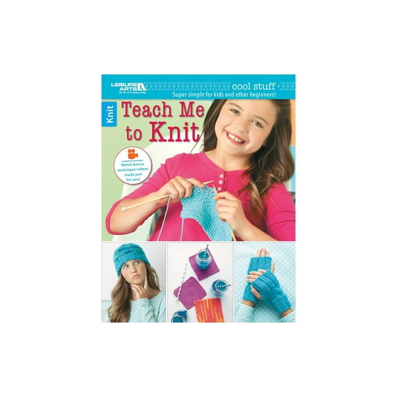 Leisure Arts Teach Me To Knit Book, Knitting Books, Knitting Pattern Books, How To Knit, Patterns, Book, Books And Patterns