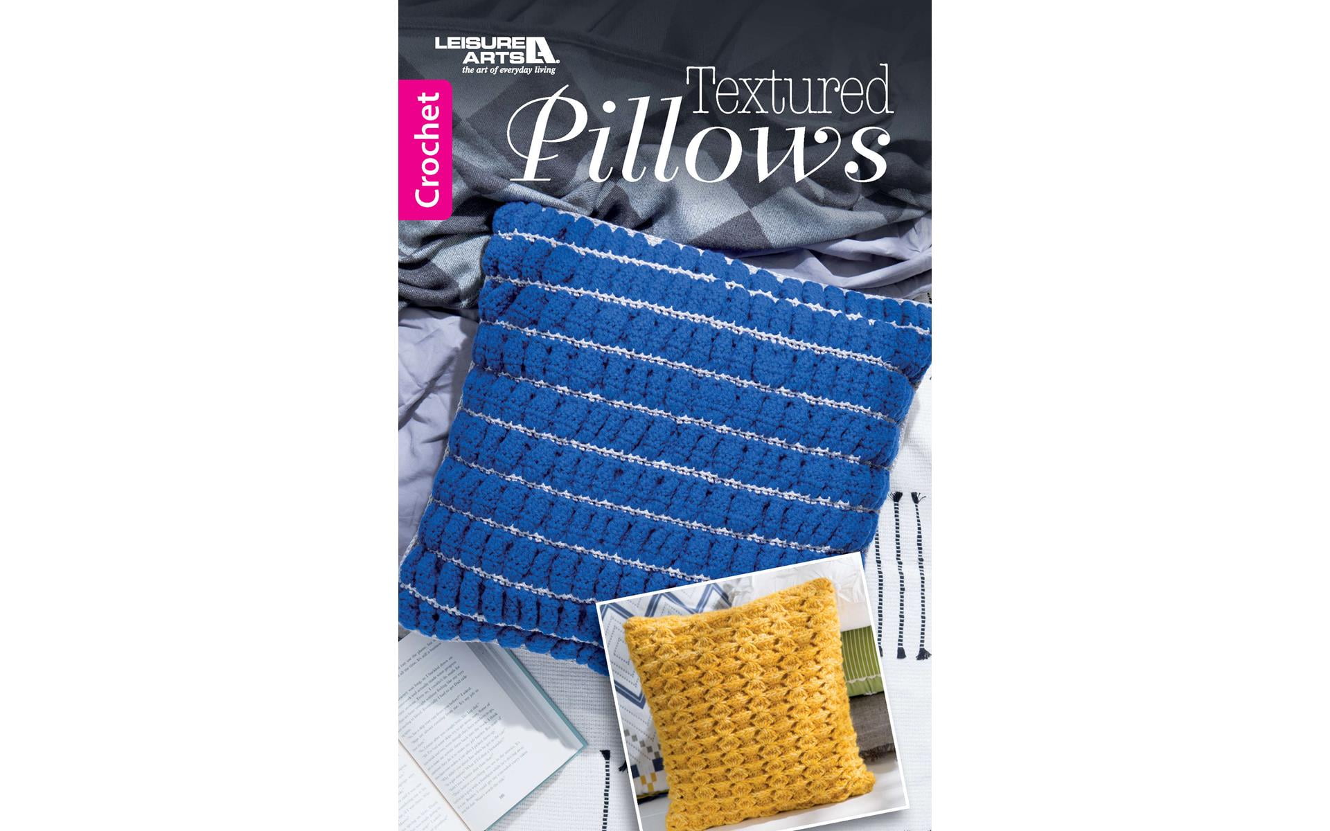 Leisure Arts Textured Pillows Crochet Book