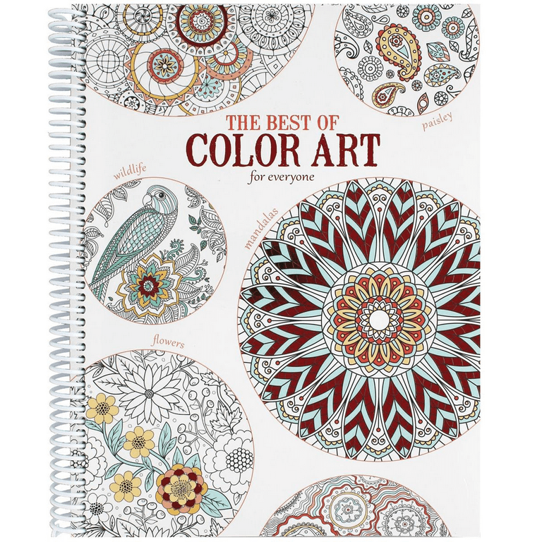 Leisure Arts The Best of Color Art For Everyone Adult Coloring Book for  Women and Men, 8.5 x 10.75 - Over 90 Designs - Stress Relieving Adult  Coloring Books 