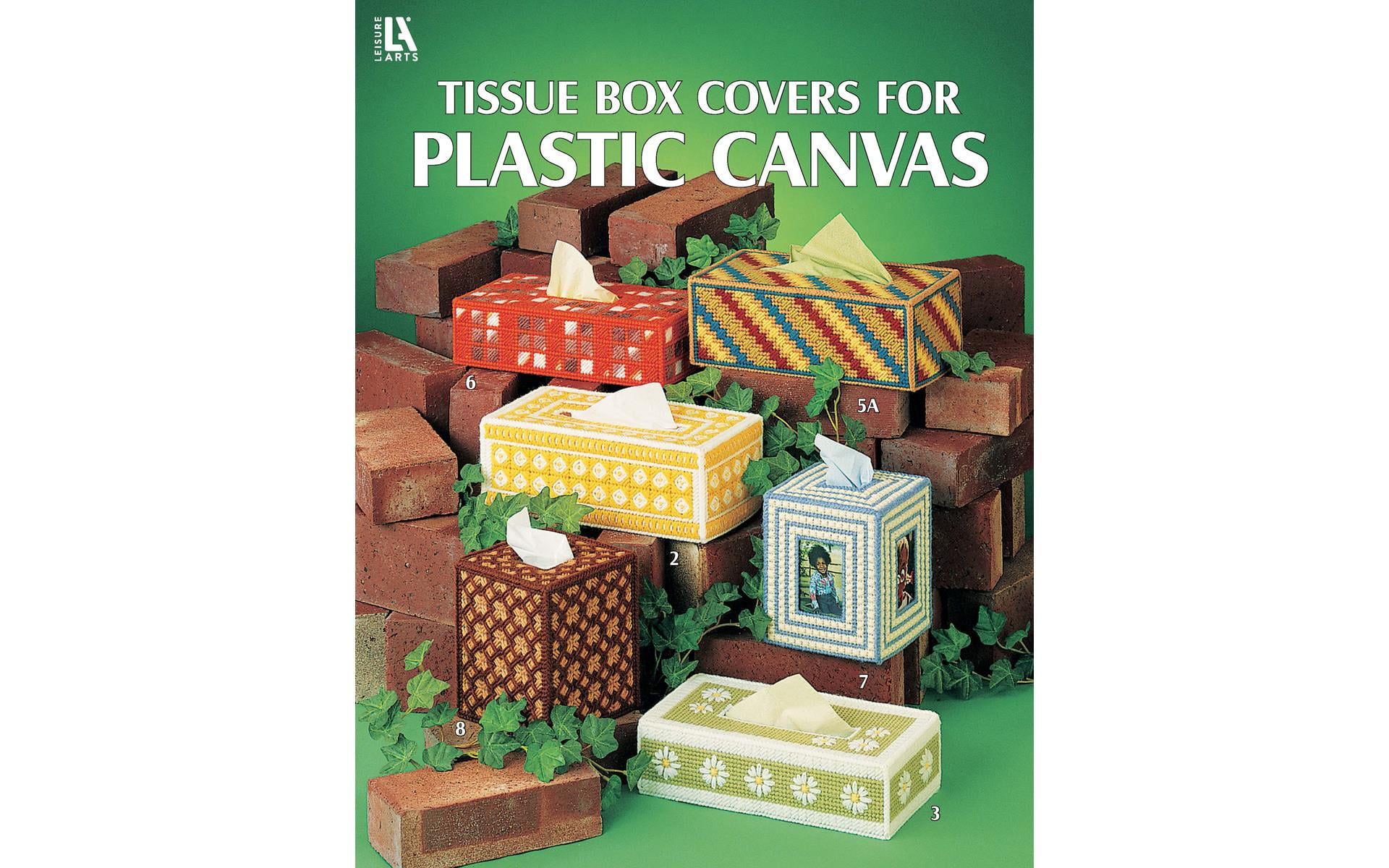 Leisure Arts Tissue Box Covers For Plastic Canvas Book - Create Stylish And Fun Designs With Plastic Canvas Patterns, Perfect For Beginners And Experts, 16 Pages Of Inspiration