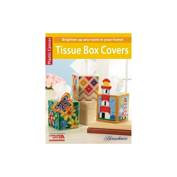 Leisure Arts Plastic Canvas Tissue Box Covers  Pattern Book with Step-by-Step Instructions, DIY Home Dcor, Decorative Cover Designs, and Creative Crafting Techniques