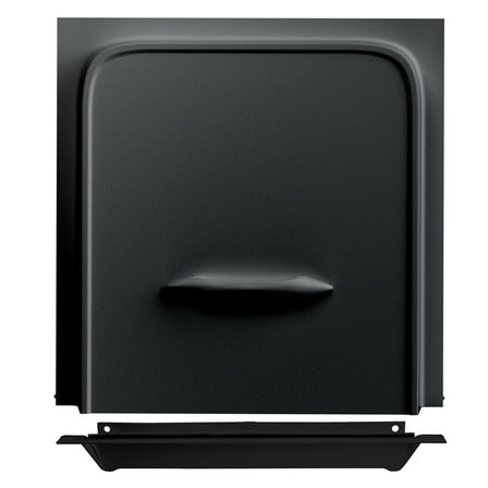 Leisure Coachworks 12" RV Screen Door Slider Panel and Handle/Stop for RV, Trailer, Camper, Motor Home, Cargo Trailer - OEM Replacement (Black)