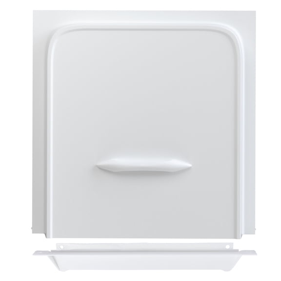 Leisure Coachworks 12" RV Screen Door Slider Panel and Handle/Stop for RV, Trailer, Camper, Motor Home, Cargo Trailer - OEM Replacement (White)