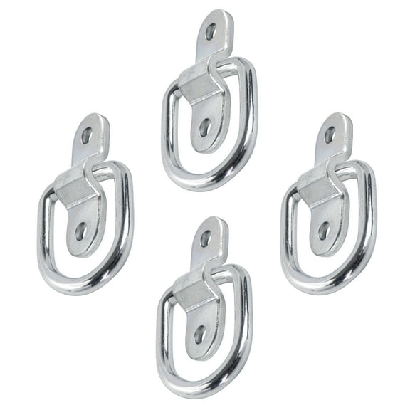 Leisure Coachworks 4 Pack Stainless Steel D-Ring Tiedown Anchors 3,500 lb. Cap.