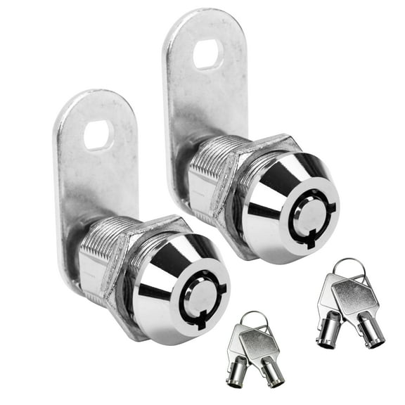 Leisure Coachworks 7/8" Tubular Cam Lock 2 Pack Camper Trailer Motorhome Storage