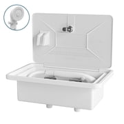 Leisure Coachworks RV Exterior Shower Box Kit ABS Hose Camper Trailer Cowboy Shower White