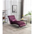 thumbnail image 1 of Leisure Concubine Sofa With Acrylic Feet Purple, 1 of 9
