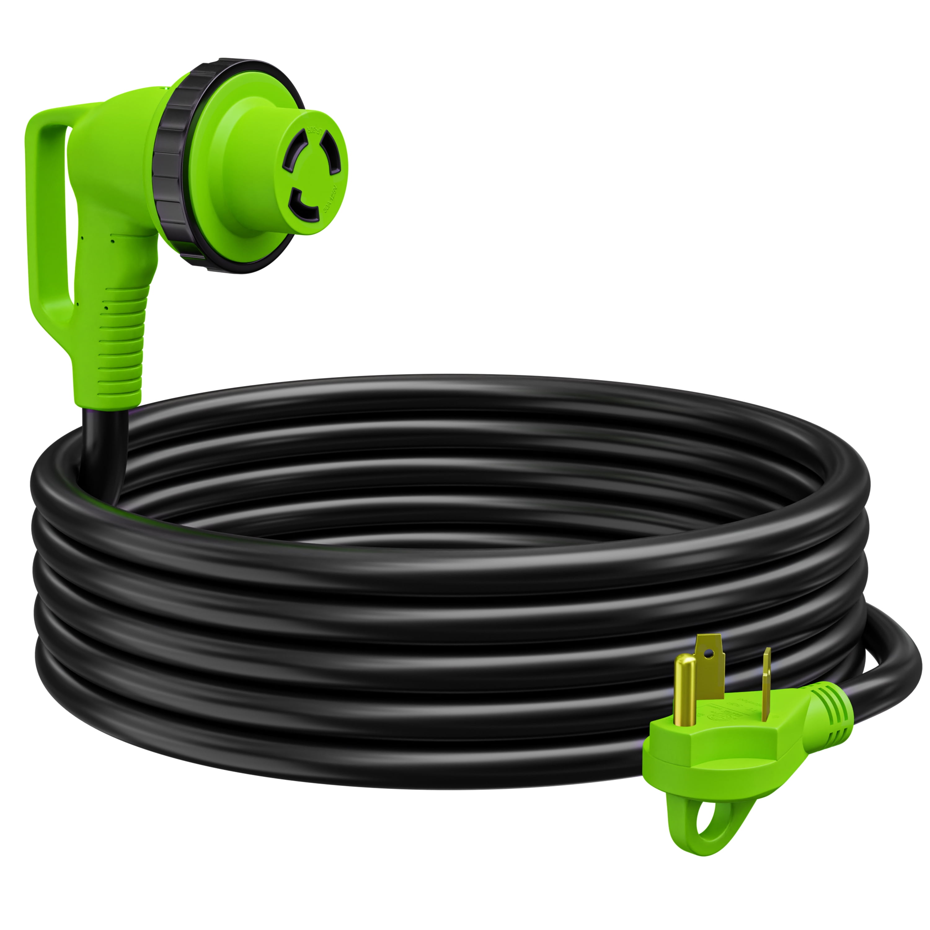 Leisure Cords-15FT 30 Gauge 15ft Black 1 Outlet Locking RV Extension Cord