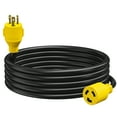 thumbnail image 1 of Leisure Cords 3-Prong 15 Feet 30 Amp Generator Cord, 10 Gauge Heavy Duty L5-30 Male Generator Power Cord Up to 3750W (15-Feet), 1 of 12