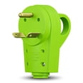 thumbnail image 1 of Leisure Cords 30 AMP Male RV Receptacle Plug Electrical Plug Adapter with Handle, 1 of 15