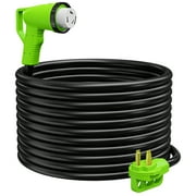 Leisure Cords 50 FOOT 50AMP 90-Degree Heavy Duty Locking Extension Cable