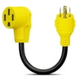 thumbnail image 1 of Leisure Cords RV Generator Adapter with 30 Amp 4 Prong Locking Male Plug to RV 50 Amp Female Standard Connector (4-Prong), 1 of 2