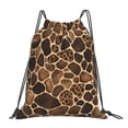 thumbnail image 1 of Leisure Draw String Mouth Backpack 16 X 14 Woven Band Durable Not Easy To Fall Off In Travel Portable Draw String Design Leopard Skin Print Style Firebrick_1, 1 of 8