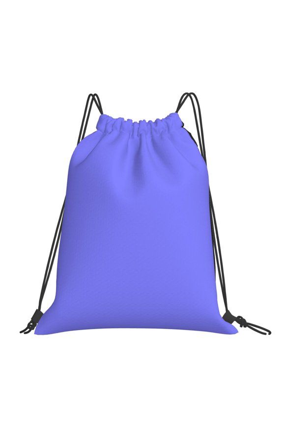 Leisure Draw String Mouth Backpack 16 X 14 Woven Band Durable Not Easy To Fall Off In Travel Portable Draw String Design Lightpurple