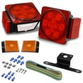 Leisure LED 12V Submersible STF9 LED Trailer Tail Light Red White LED