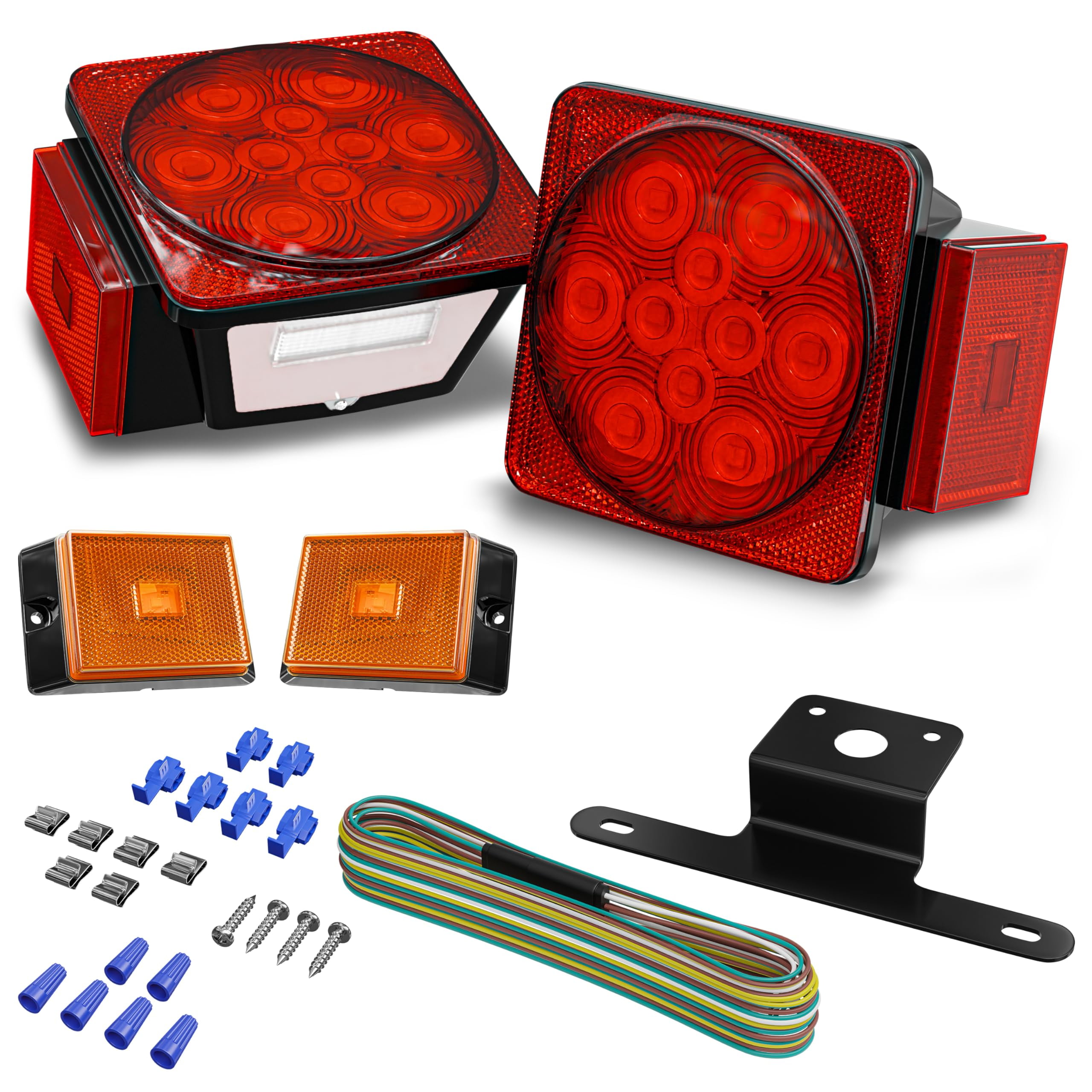 Leisure LED 12V Submersible YPF5 LED Trailer Tail Light Red White LED