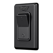 Leisure LED Modern Single SPDT On-Off Switch with Bezel, 12-Volt, for RV, Trailer, Camper Black