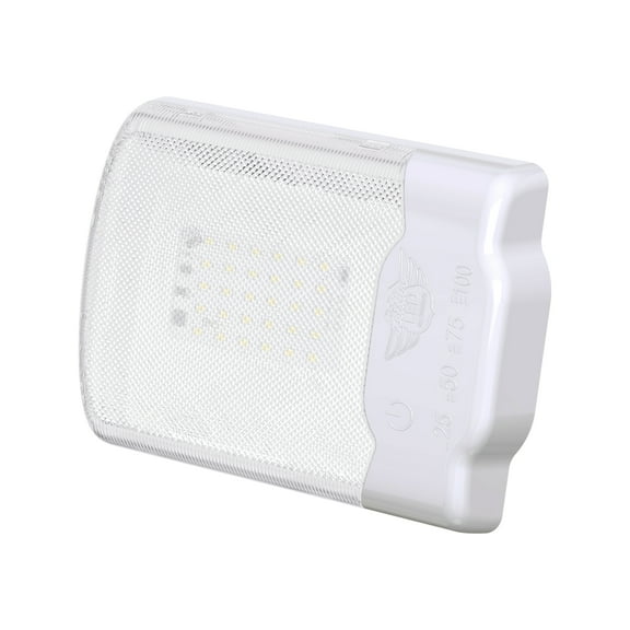 Leisure LED RV LED Ceiling Single Dome Light Fixture with Built in Dimmer Interior Lighting for RV/Trailer/Camper/Boat 12V Natural White 4000-4500K 325LM