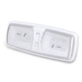 thumbnail image 1 of Leisure LED RV Slim Euro Ceiling Double Dome Light Fixture with ON/Off Switch Interior Lighting for Car, RV, Trailer, Camper, Boat DC 10-18V (Natural White 4000-4500K), 1 of 9