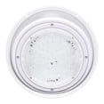 thumbnail image 1 of Leisure LED RV Trailer Camper 5th Wheel White 8.5" Round Scare Porch 12V LED Light 600 LM with 11" Angled Bezel (LED Light with Angle Bezel in White), 1 of 9