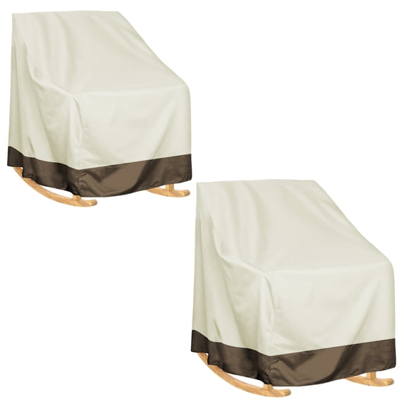 Leisure Patio Swivel Lounge Chair Cover,Patio Chair Cover for Outdoor Furniture Waterproof, 2 Pack Patio Deep Seat Cover, 27.55"W X 32.67"D X 38.97"H