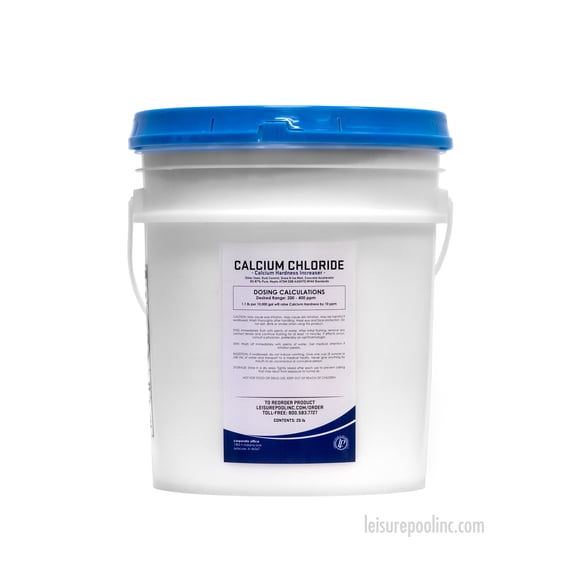 Leisure Pool Calcium Hardness Increaser (Calcium Chloride 83-87%) - 25 lb. Pail
