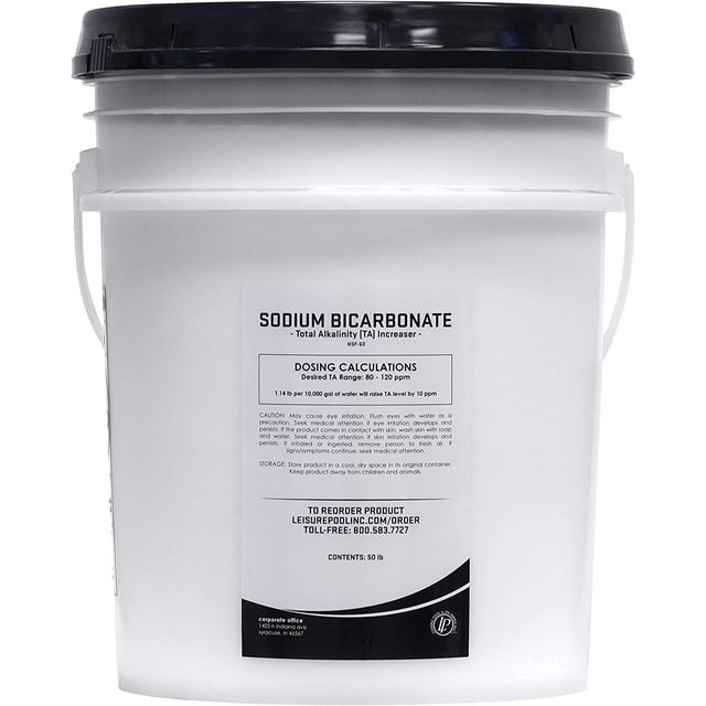 Leisure Pool Total Alkalinity Increaser (Sodium Bicarbonate) | 50 lb ...