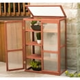 thumbnail image 1 of Leisure Season - 30" x 16" x 43" - Medium Brown - Mini Wooden Greenhouse, 1 of 5