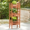 thumbnail image 1 of Leisure Season PBS7117 Wooden Stacking Plant Stand, 1 of 5