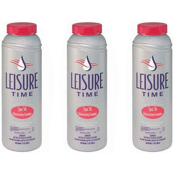 Leisure Time 22337A Spa 56 Chlorinating Granules for Spas and Hot Tubs 3 Pack