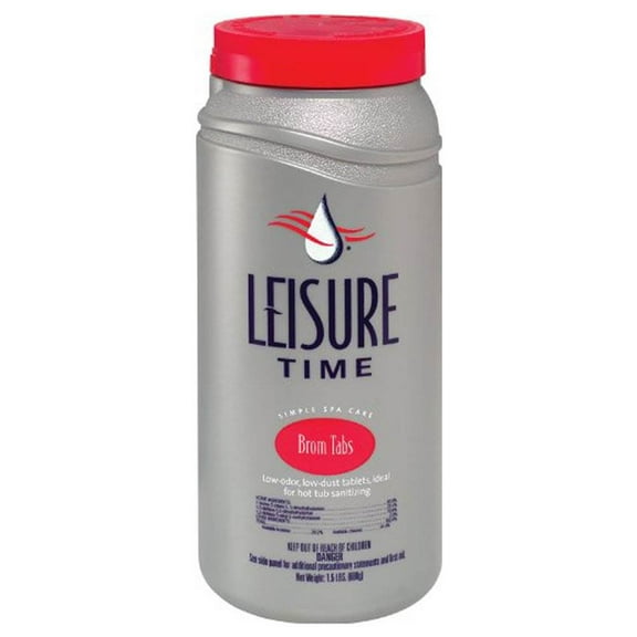 Leisure Time Low Odor Spa Disinfectant Brominating Chemical Tablets, 1.5 Pounds