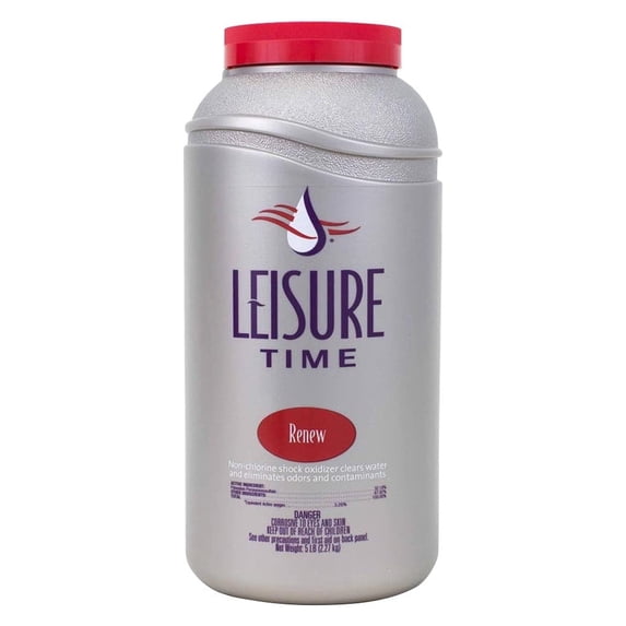 Leisure Time Renew Granular Spa Hot Tub Shock Oxidizer Chemicals, 5 Pounds