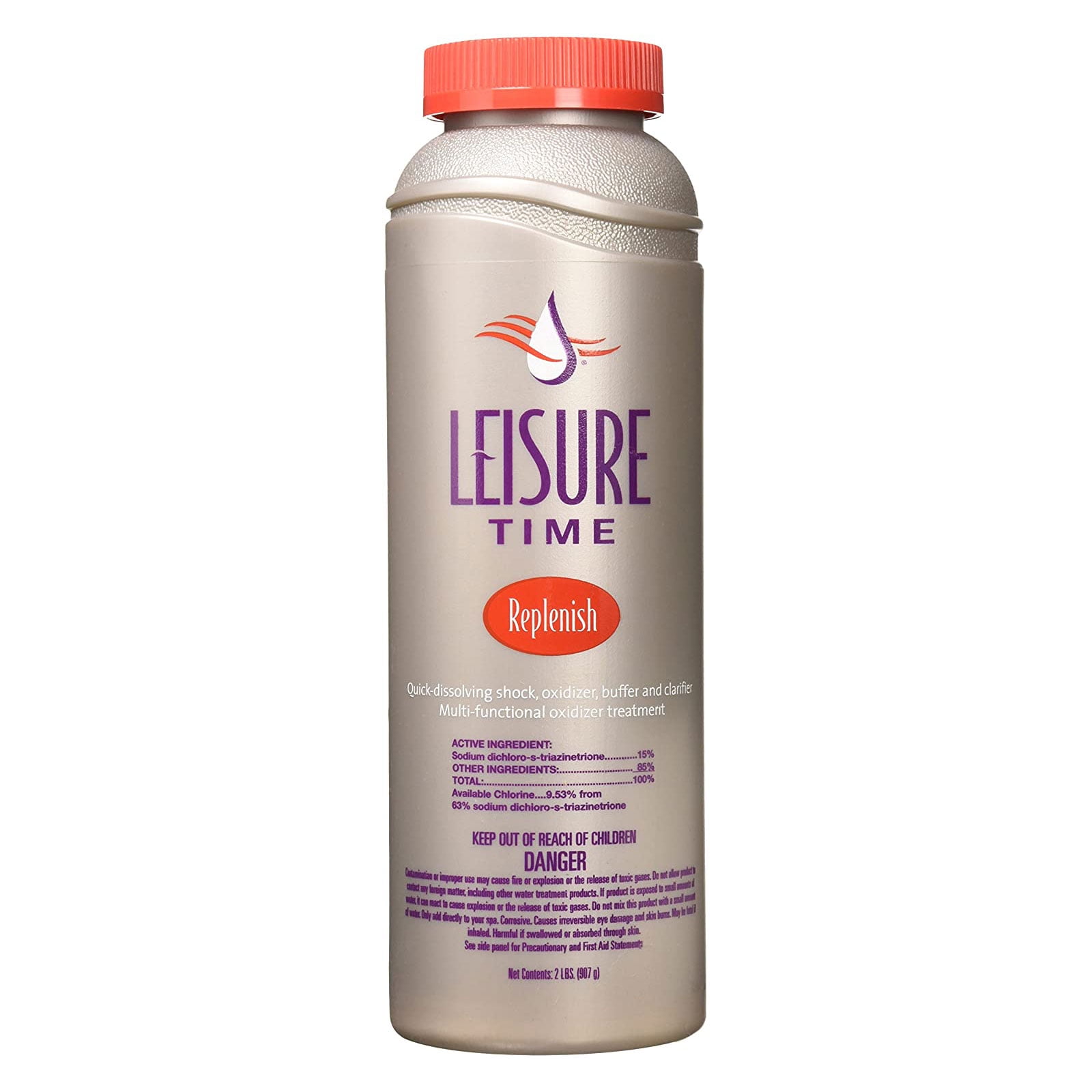 Leisure Time 2 Lbs Spa Care Support System, Bromine Hot Tub Chlorine