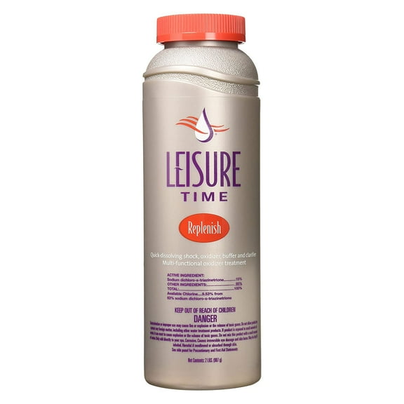 Leisure Time Replenish Multi-functional Oxidizer Quick Dissolve Shock for Spas, 2 lb