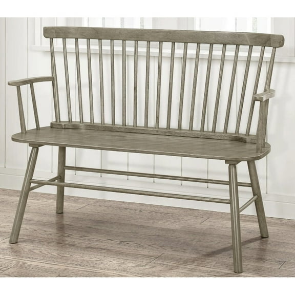 Leisure farmhouse leisure vintage wooden spindle back bench wooden chair