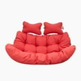 thumbnail image 1 of LeisureMod Wicker 2 Person Double Folding Hanging Egg Swing Cushion, 1 of 8