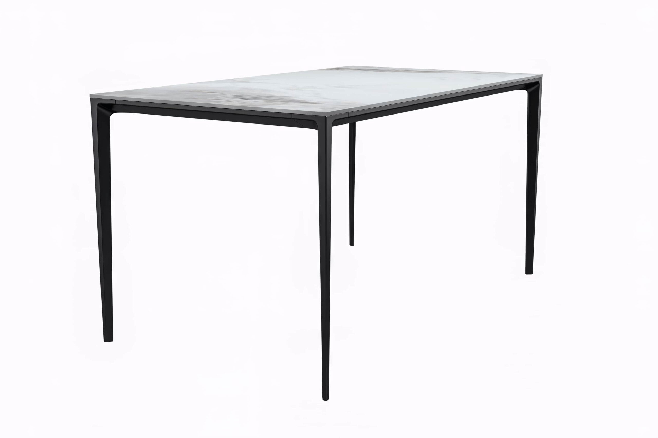 LeisureMod Avo Series Modern Dining Table Black Base, With 71 Medium ...