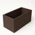 thumbnail image 1 of LeisureMod Bloom Fiberstone and MGO Clay Planter, Mid-Century Modern Rectangular Planter for Indoor and Outdoor Use (Brown, 12 Inch), 1 of 7