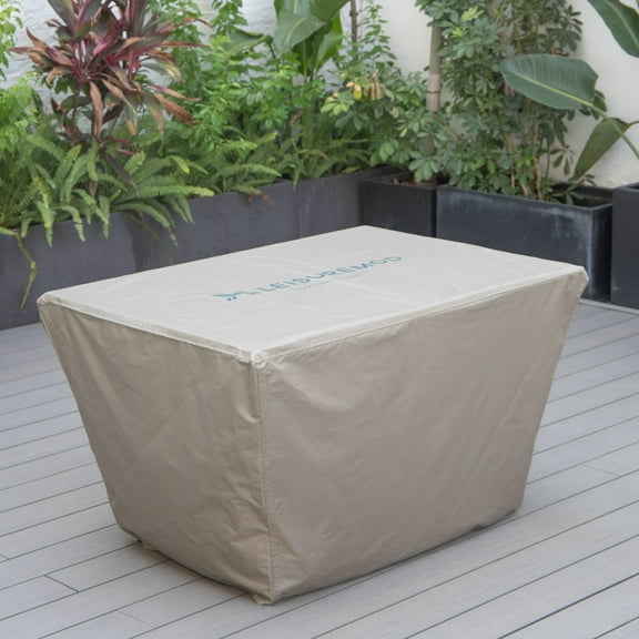Chelsea 44 in. Waterproof Fabric Rectangle Fire Pit Table Cover