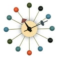 thumbnail image 1 of LeisureMod Concordia Modern Design Round Colorful Balls Silent Non-Ticking Wall Clock, 1 of 6