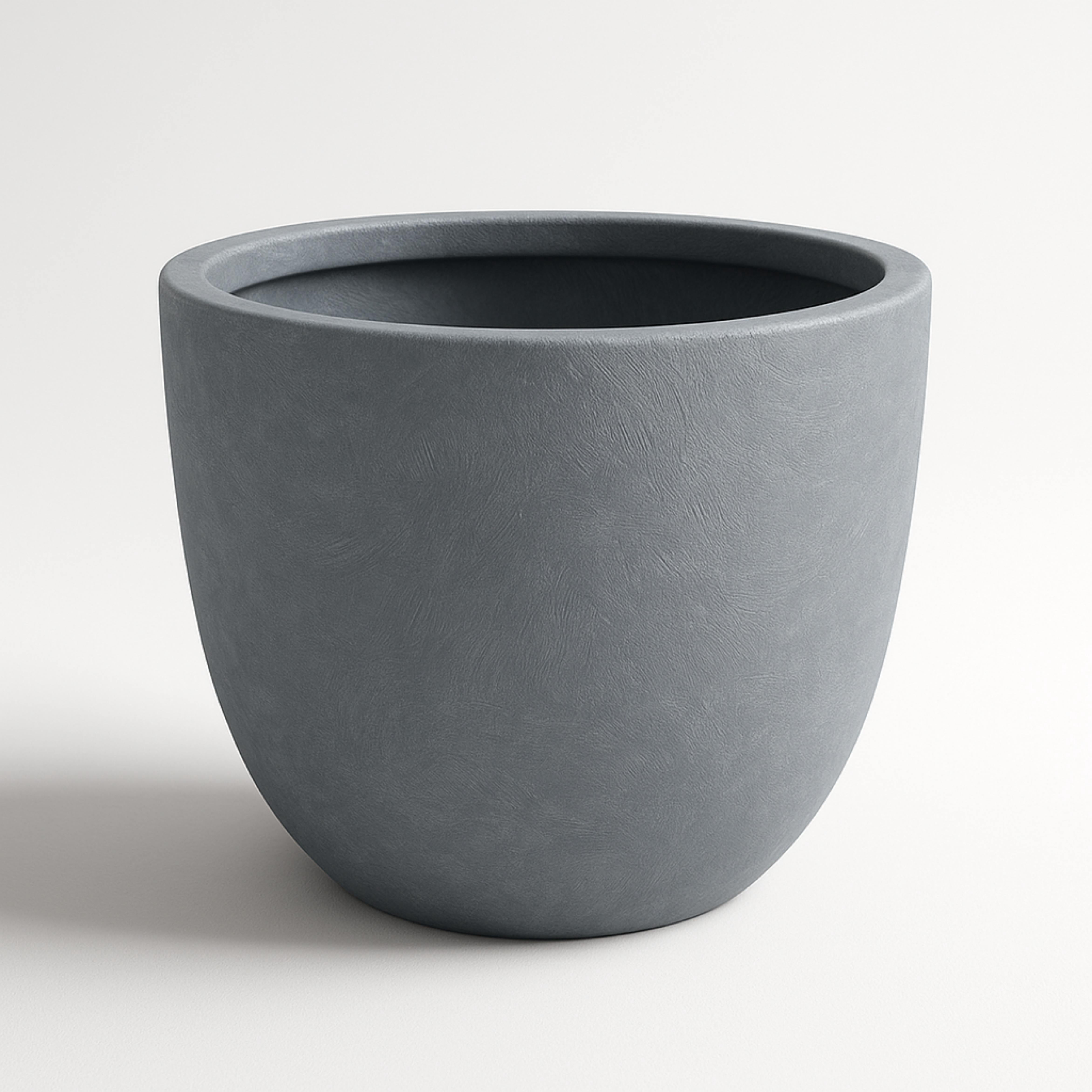 LeisureMod Dahlia Mid-Century Tapered Round Planter, Fiberstone & MgO Clay, Indoor/Outdoor Plant Pot